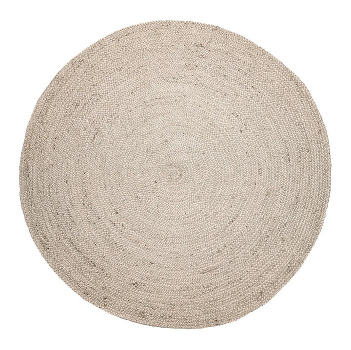 Round Natural Beige Jute Area Rug β Braided Circular Rug for Entryway, Living Room & Bedroom