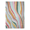 Luxury Hand Tufted Abstract Wave Wool Carpet | Multicolor Modern Area Rug with Natural Latex Anti-Skid Backing