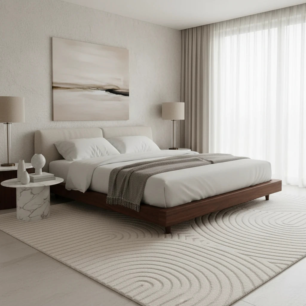 Designer Hand Tufted Wool Carpet | Luxury Handmade Rug with Anti-Skid Natural Latex Backing