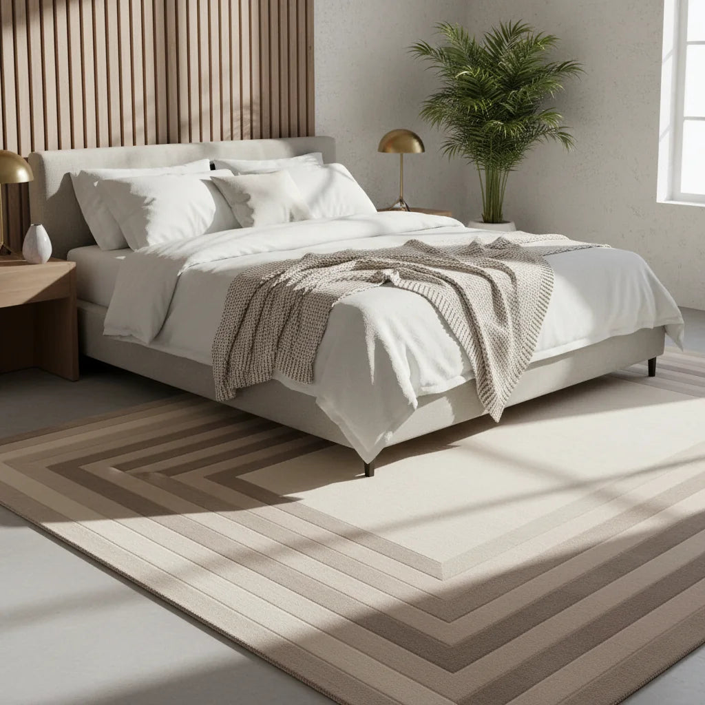 Elegant Hand Tufted Wool Rug | Soft Natural Wool Area Rug with Anti-Skid Latex Backing