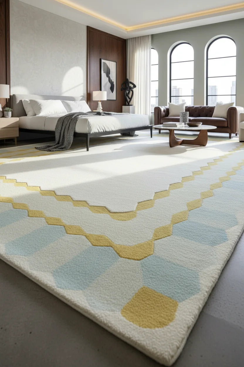 Indian Hand Tufted Wool Carpet | Traditional Handmade Carpet with Natural Latex Anti-Skid Backing