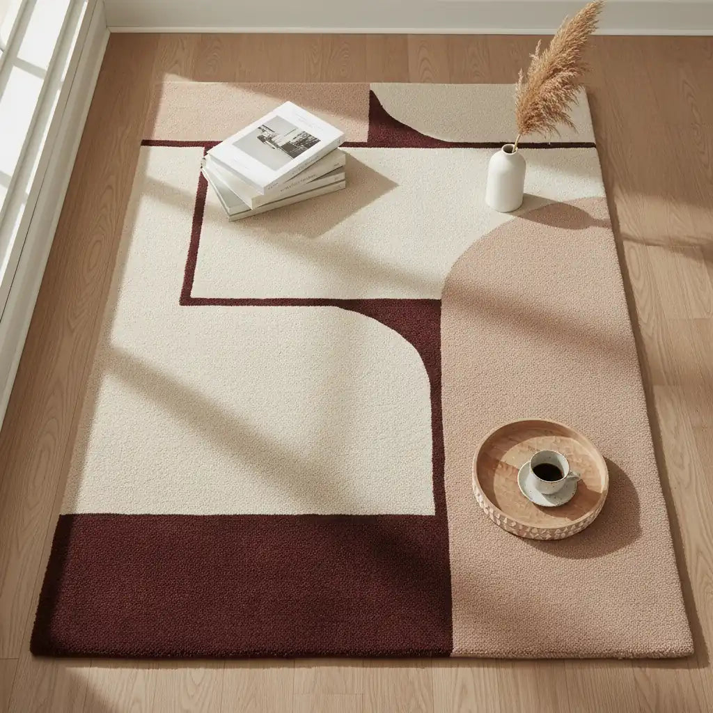 Jaipur Hand Tufted Wool Carpet | Rajasthani Handmade Rug with Natural Latex Anti-Skid Backing