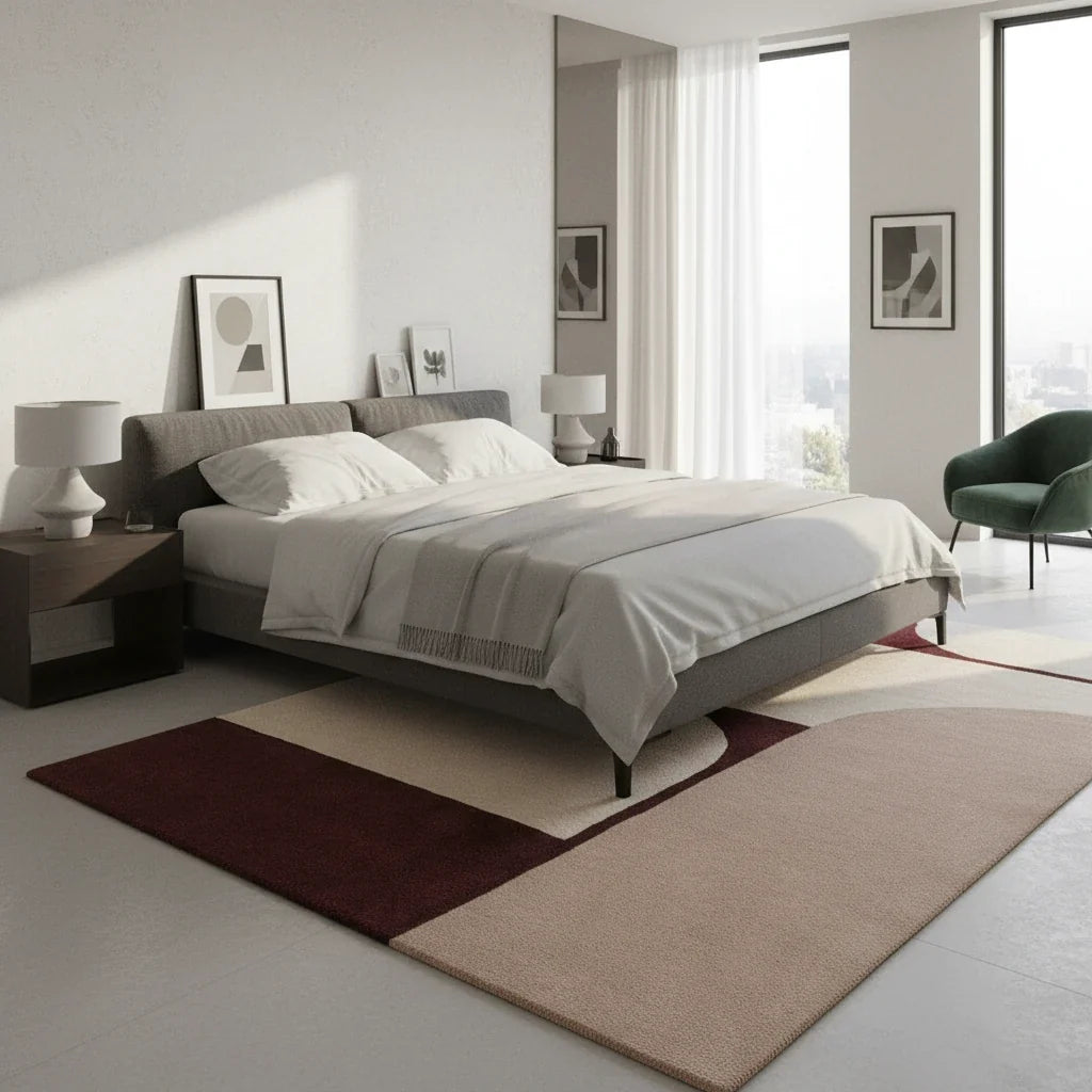 Jaipur Hand Tufted Wool Carpet | Rajasthani Handmade Rug with Natural Latex Anti-Skid Backing