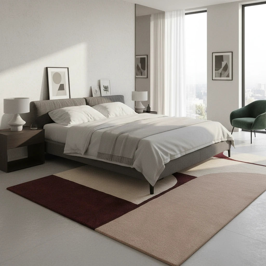 Jaipur Hand Tufted Wool Carpet | Rajasthani Handmade Rug with Natural Latex Anti-Skid Backing