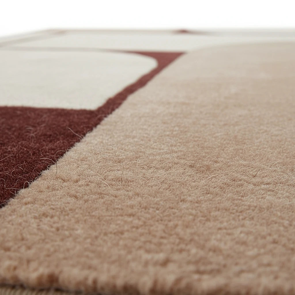 Jaipur Hand Tufted Wool Carpet | Rajasthani Handmade Rug with Natural Latex Anti-Skid Backing