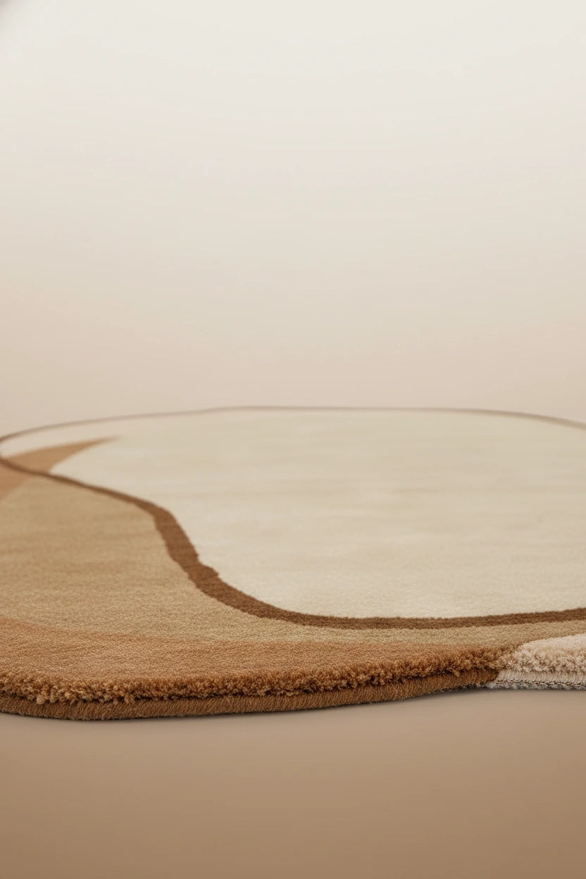 Modern Hand Tufted Wool Area Rug | Handmade Wool Carpet with Natural Latex Anti-Skid Backing