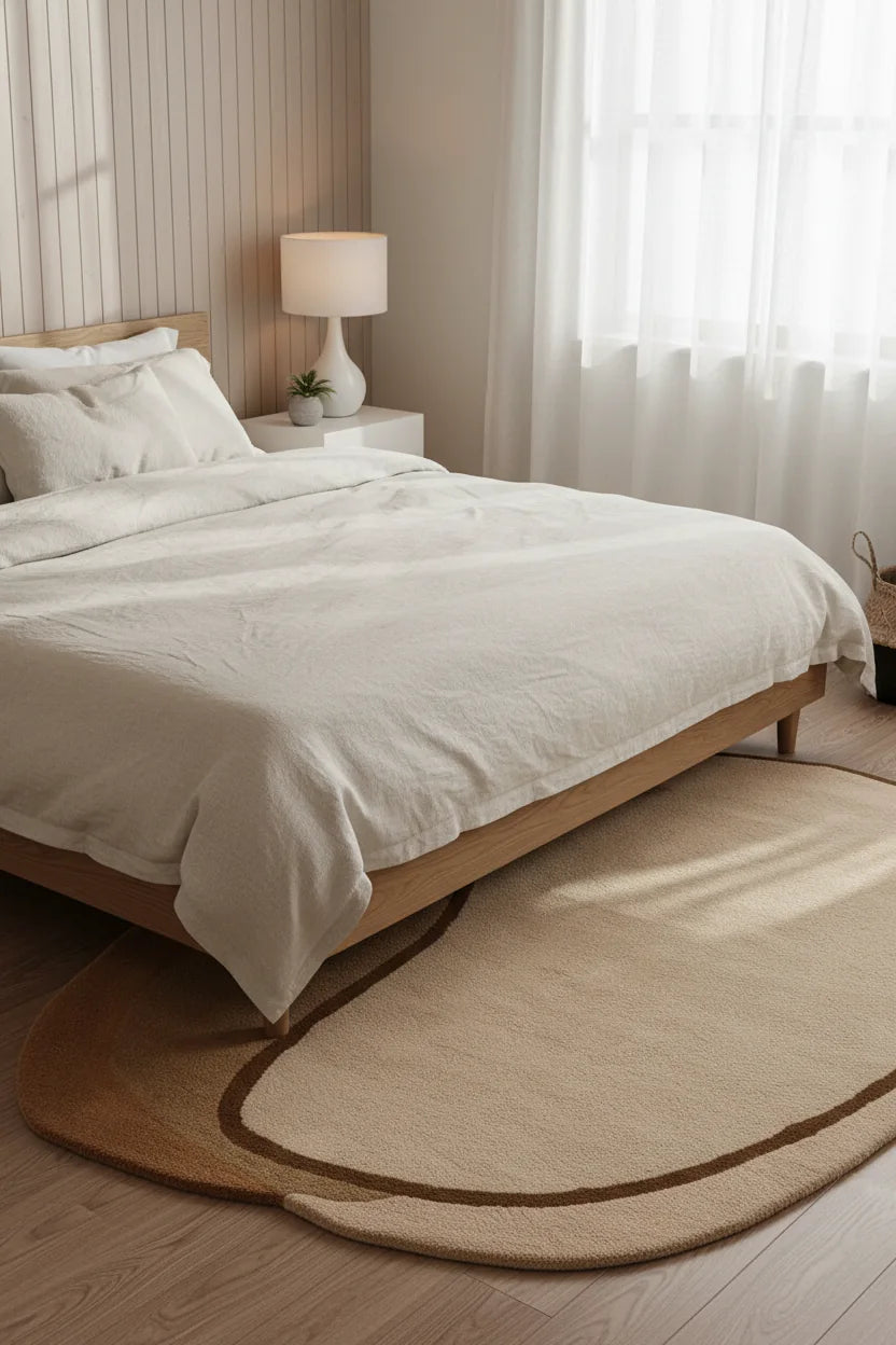Modern Hand Tufted Wool Area Rug | Handmade Wool Carpet with Natural Latex Anti-Skid Backing