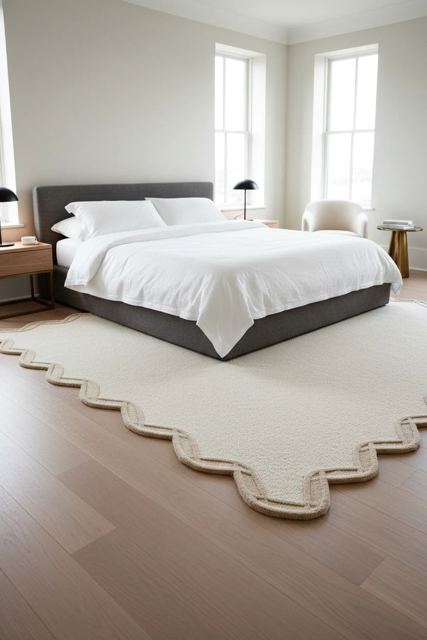 Natural Hand Tufted Wool Carpet | Eco-Friendly Handmade Rug with Natural Latex Anti-Skid Backing