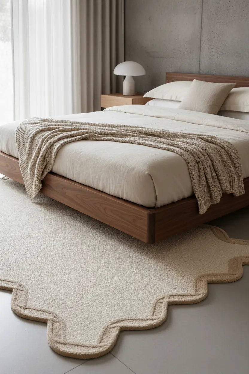 Natural Hand Tufted Wool Carpet | Eco-Friendly Handmade Rug with Natural Latex Anti-Skid Backing