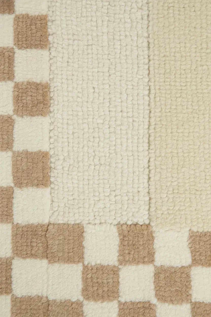 Decorative Hand Tufted Wool Rug | Artistic Handmade Area Rug with Natural Latex Anti-Skid Backing