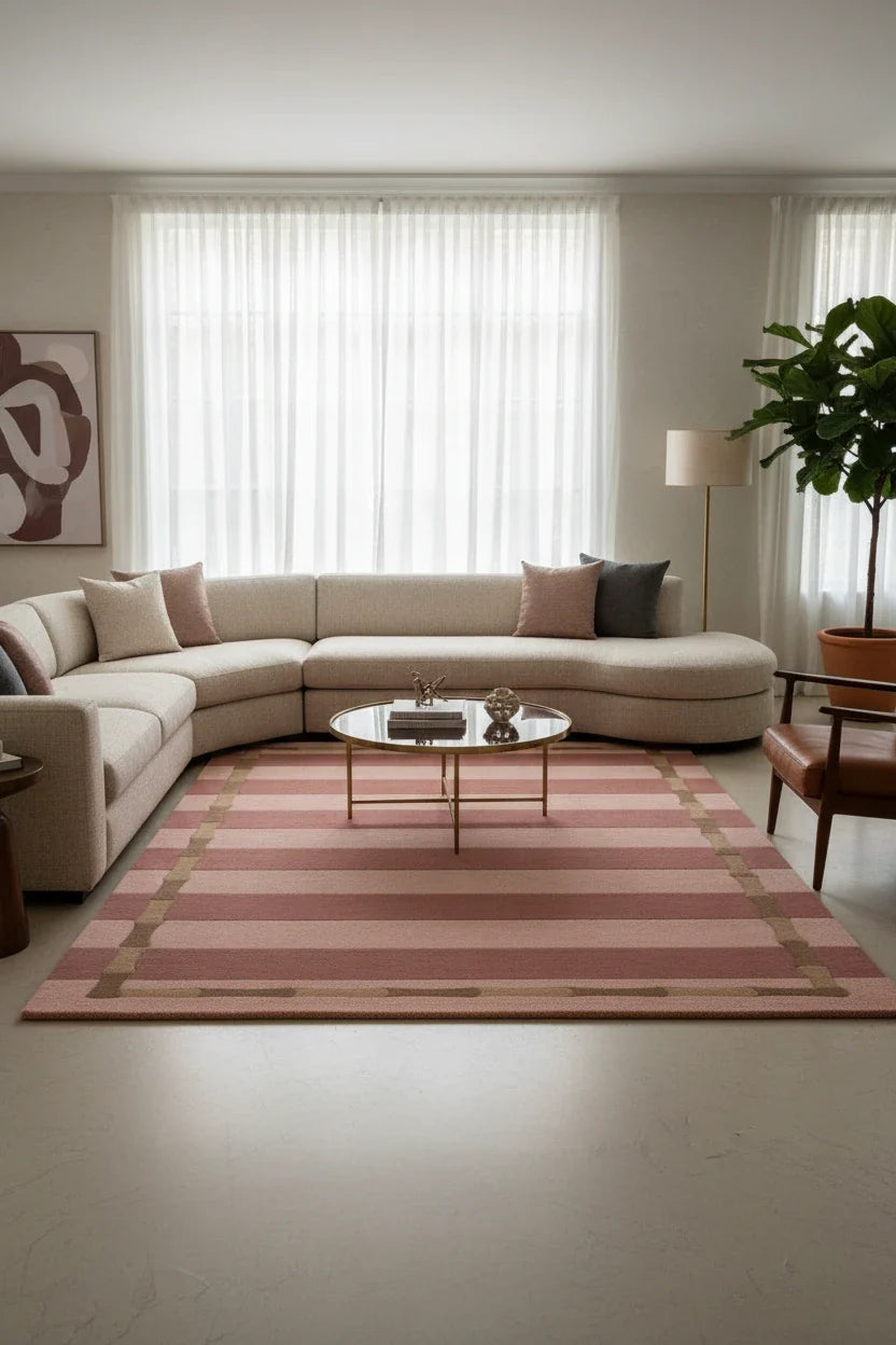 Fine Hand Tufted Wool Rug | High Quality Natural Wool Area Rug with Anti-Skid Latex Backing
