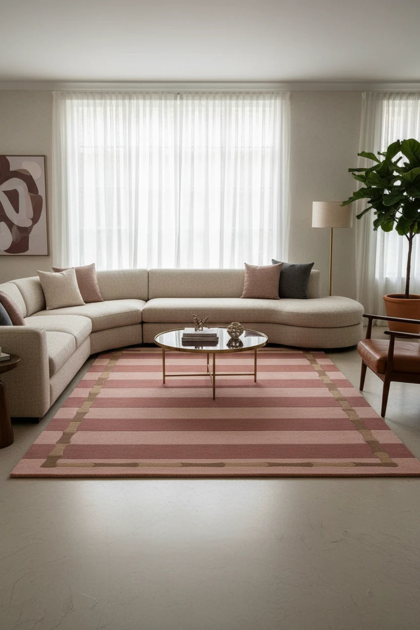 Fine Hand Tufted Wool Rug | High Quality Natural Wool Area Rug with Anti-Skid Latex Backing