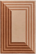 Luxury Hand Tufted Geometric Wool Carpet | Modern Border Area Rug with Natural Latex Anti-Skid Backing