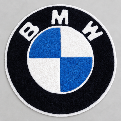 BMW Hand Tufted Rug | Round Statement Carpet