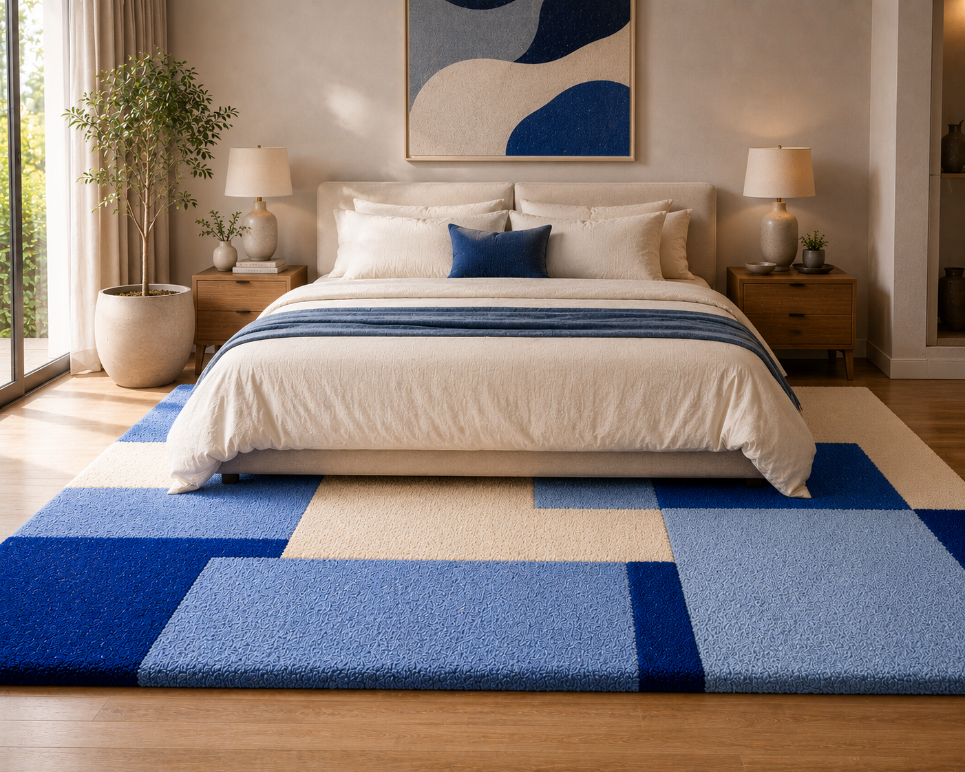 Hand-tufted carpets bring timeless elegance and comfort to any room