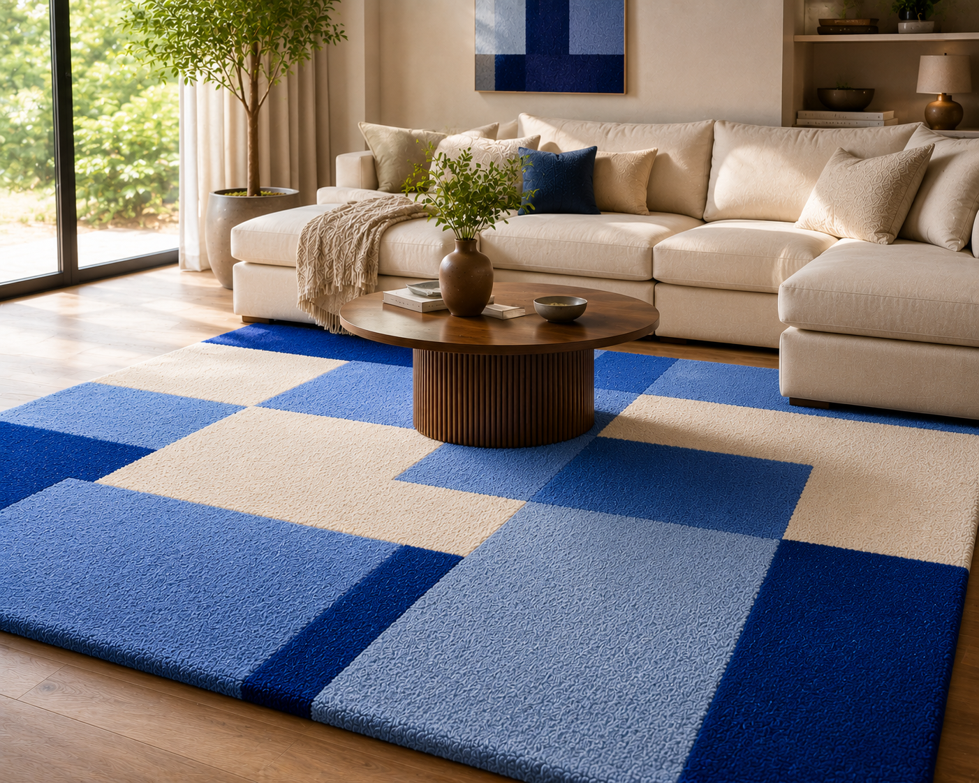 Hand-tufted carpets bring timeless elegance and comfort to any room