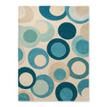 Luxury Hand Tufted Geometric Wool Rug | Modern Circle Carpet