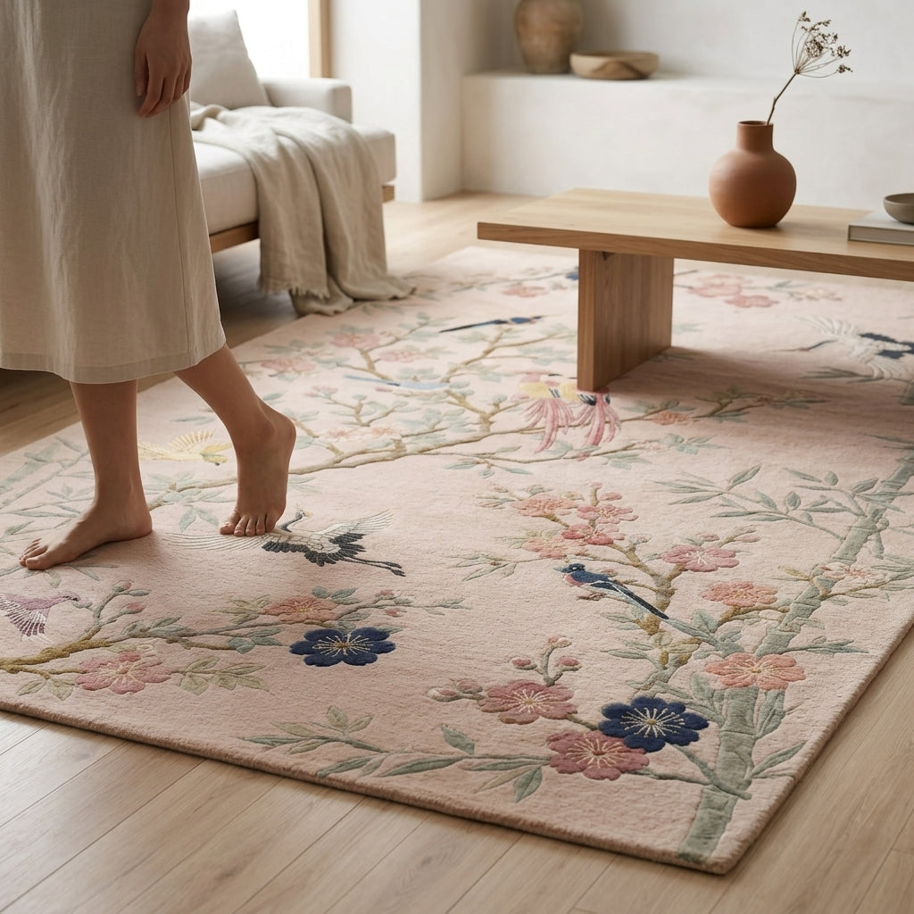 Hand Tufted Mandala Round Medallion Wool Carpet - View 2