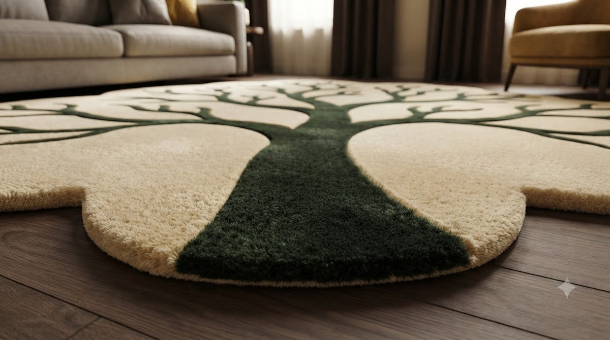 Tree of Life hand-tufted rug, image 3