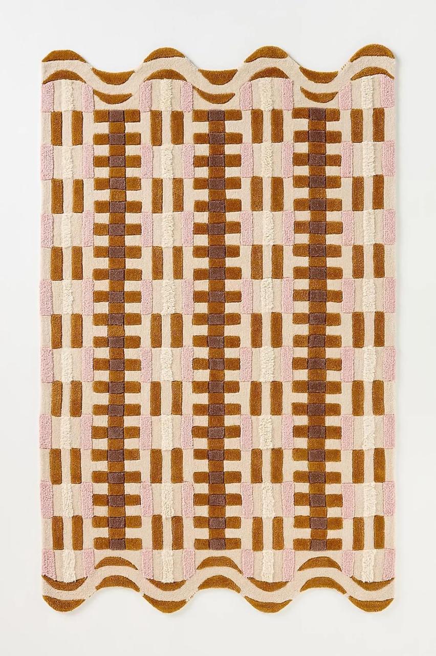 Contemporary Hand Tufted Wool Rug | Modern Area Rug with Natural Latex Anti-Skid Backing