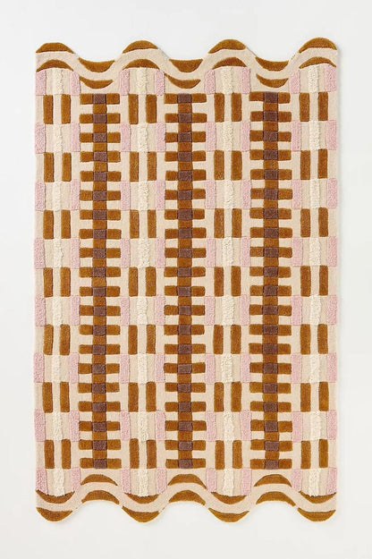 Contemporary Hand Tufted Wool Rug | Modern Area Rug with Natural Latex Anti-Skid Backing
