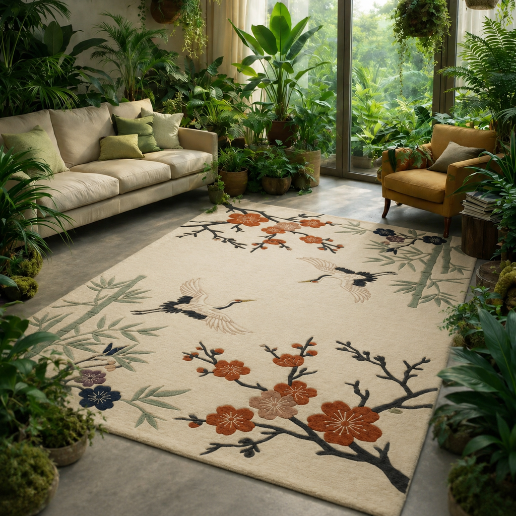 Hand Tufted Vintage Distressed Persian Wool Rug - View 7