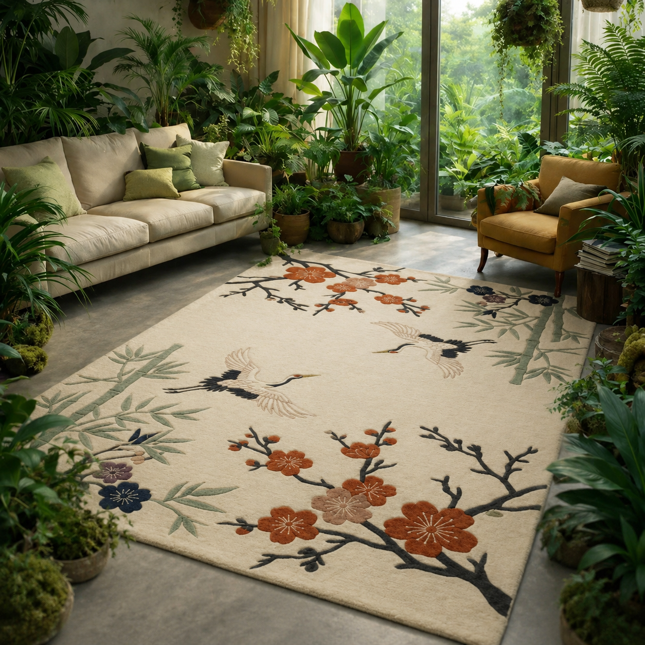 Hand Tufted Vintage Distressed Persian Wool Rug - View 7