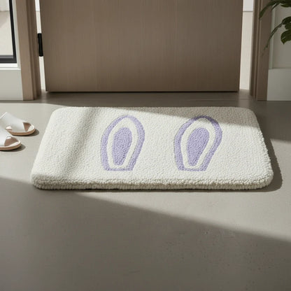 Hand Tufted Bunny Ears Shaped Wool Doormat - View 4