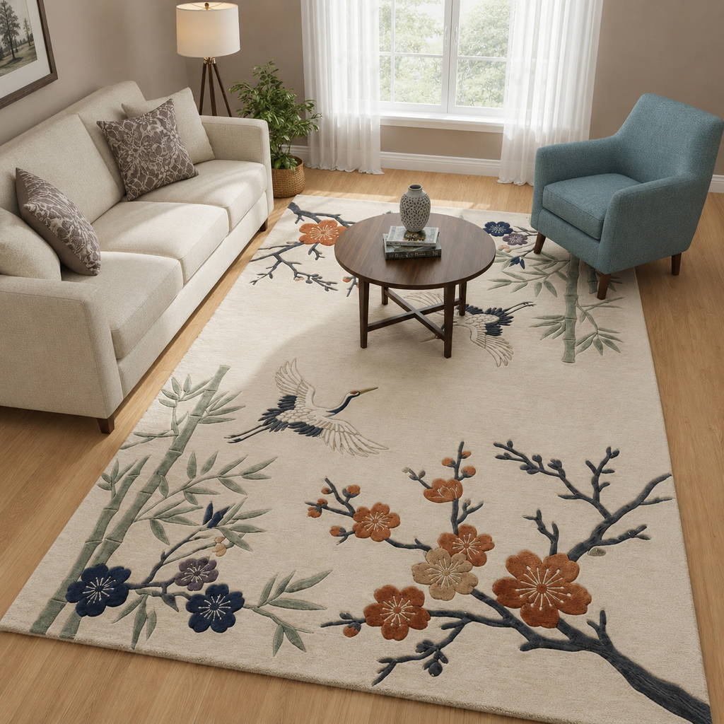 Hand Tufted Vintage Distressed Persian Wool Rug - View 4