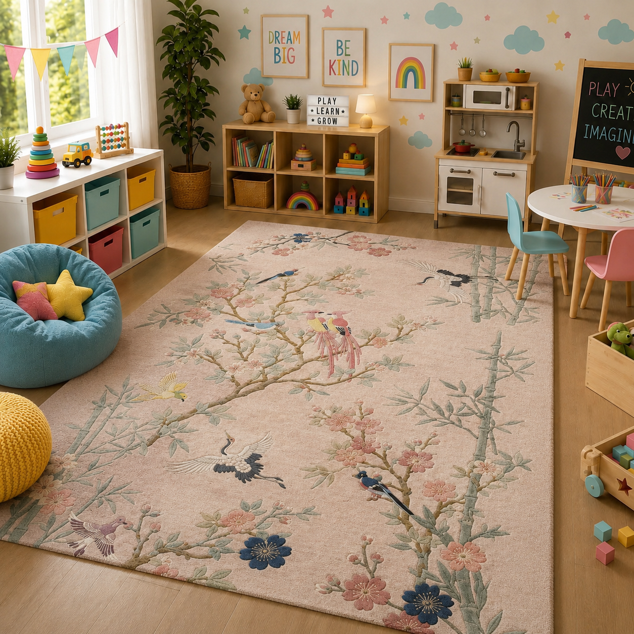 Hand Tufted Mandala Round Medallion Wool Carpet - View 6