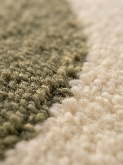 Modern Botanical Leaves hand-tufted rug, image 7