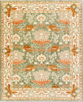 Persian Hand Tufted Wool Carpet 18 | Safavid Design | Natural Wool Anti-Skid Latex Backing
