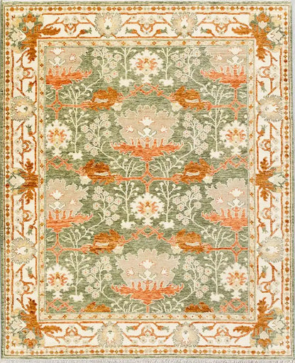 Persian Hand Tufted Wool Carpet 18 | Safavid Design | Natural Wool Anti-Skid Latex Backing