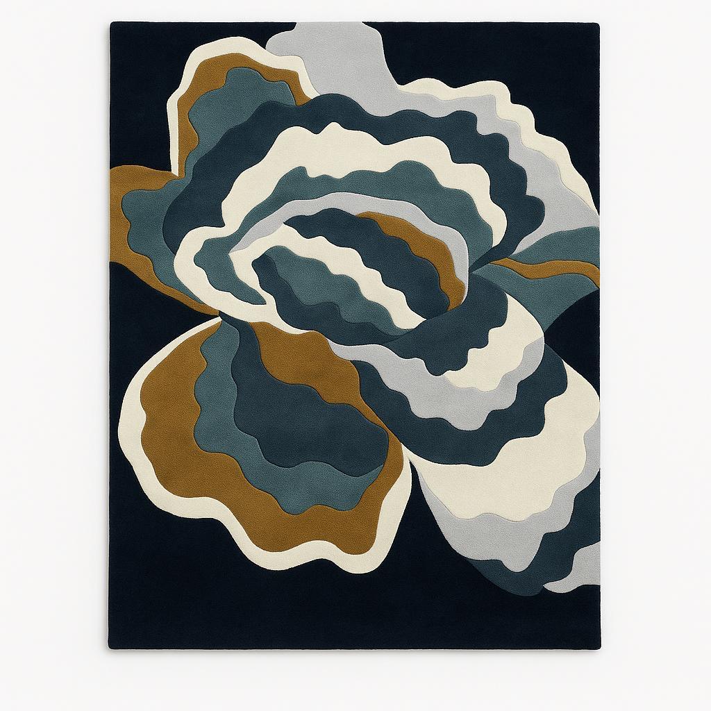 Exclusive Hand Tufted Wool Carpet | Limited Edition Handmade Rug with Natural Latex Anti-Skid Backing