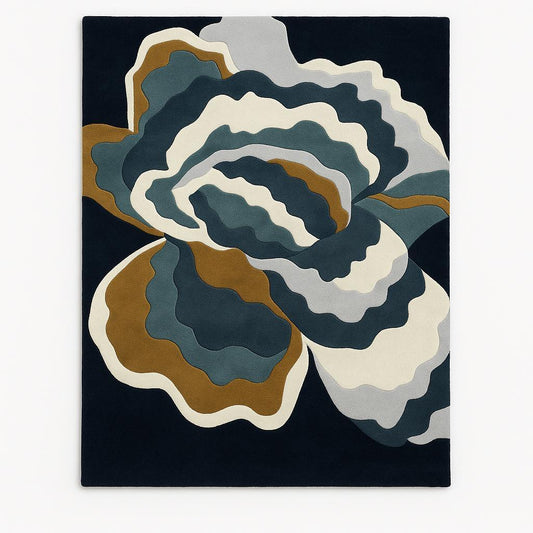 Exclusive Hand Tufted Wool Carpet | Limited Edition Handmade Rug with Natural Latex Anti-Skid Backing