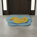 Hand Tufted Duck Shaped Wool Doormat