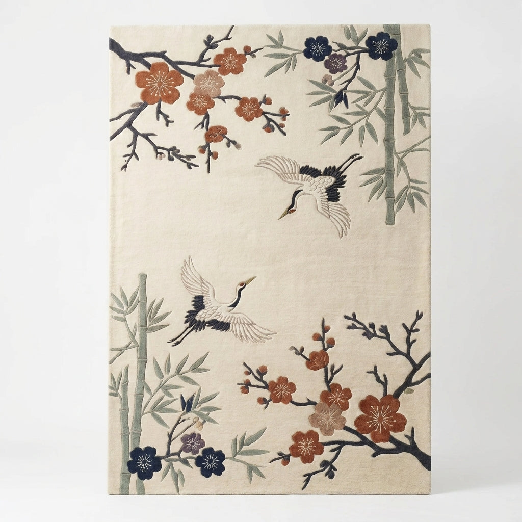 Hand Tufted Vintage Distressed Persian Wool Rug