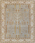 Persian Hand Tufted Wool Carpet 20 | Cloud Band Design | Natural Wool Anti-Skid Latex Backing