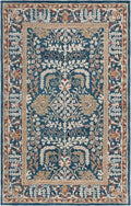 Persian Hand Tufted Wool Carpet 13 | Kashan Design | Natural Wool Anti-Skid Latex Backing