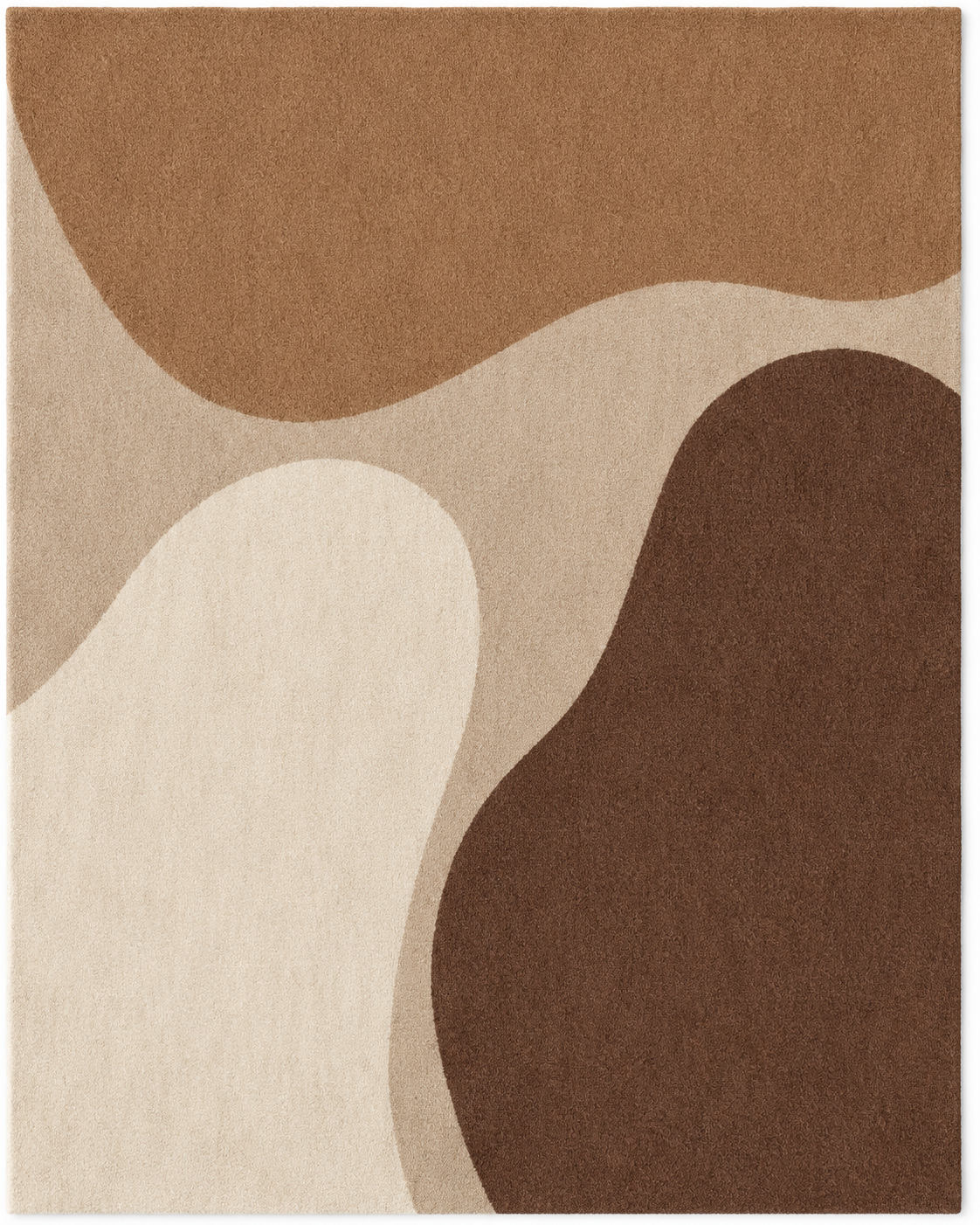 Neutral Abstract Shapes hand-tufted rug, image 2