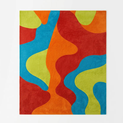 Hand Tufted Moroccan Tribal Boho Wool Area Rug - View 4