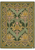 Persian Hand Tufted Wool Carpet 23 | Tribal Design | Natural Wool Anti-Skid Latex Backing