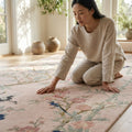 Hand Tufted Mandala Round Medallion Wool Carpet
