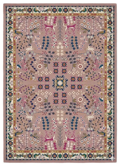 Persian Hand Tufted Wool Carpet 25 | Royal Court Design | Natural Wool Anti-Skid Latex Backing