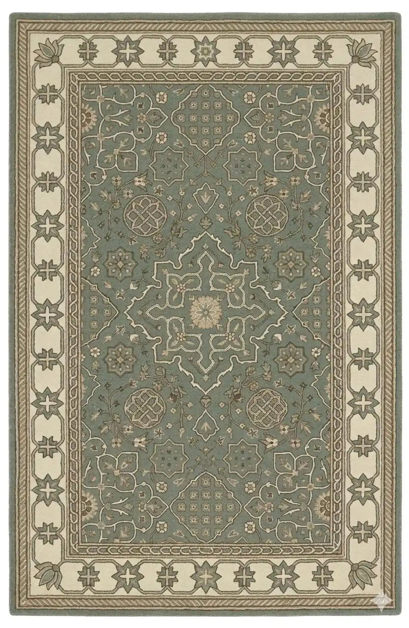 Persian Hand Tufted Wool Carpet 19 | Persian Garden Design | Natural Wool Anti-Skid Latex Backing