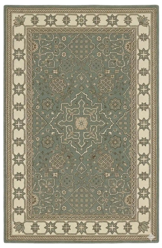 Persian Hand Tufted Wool Carpet 19 | Persian Garden Design | Natural Wool Anti-Skid Latex Backing
