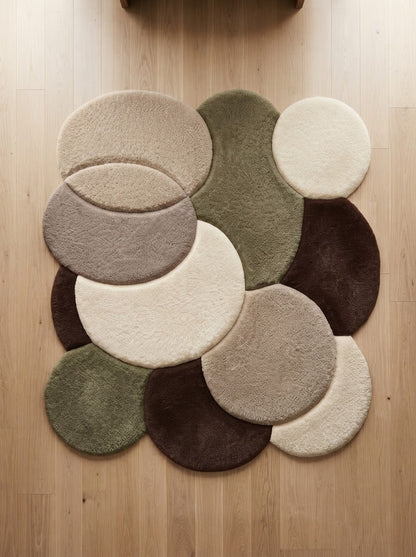 Neutral Pebble hand-tufted rug, image 2