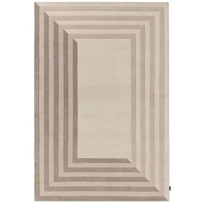 Elegant Hand Tufted Wool Rug | Soft Natural Wool Area Rug with Anti-Skid Latex Backing