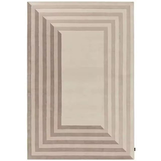 Elegant Hand Tufted Wool Rug | Soft Natural Wool Area Rug with Anti-Skid Latex Backing