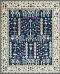Persian Hand Tufted Wool Carpet 16 | Vase Design | Natural Wool Anti-Skid Latex Backing